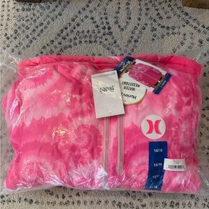 Hurley Vibrant Pink Tie-Dye Ski Snowboard Jacket Coat